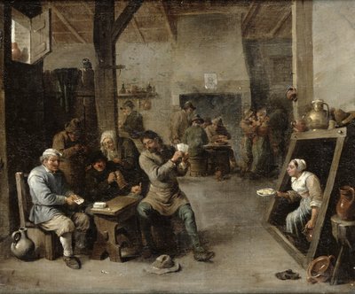 カードプレイヤー 作： David Teniers the Younger